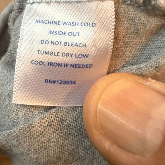 Southern Tide Men's Christmas Snowflake Graphic Long Sleeve T-Shirt Gray XL - Picture 4 of 8